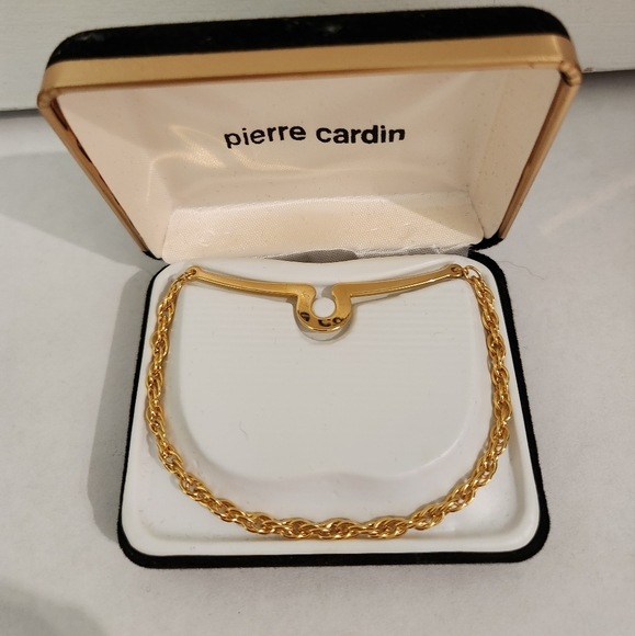 Pierre Cardin tie bar with chain - Picture 2 of 2